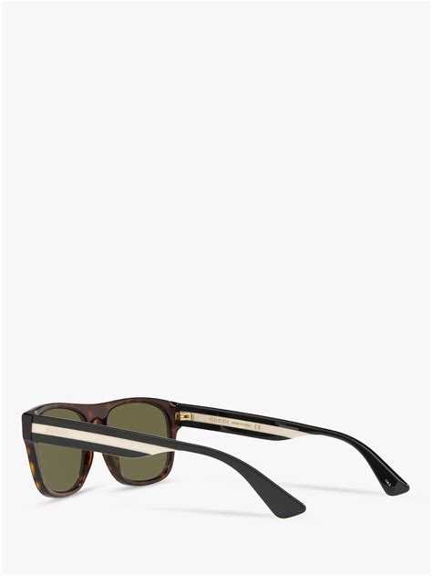 gucci rectangle sunglasses tortoise